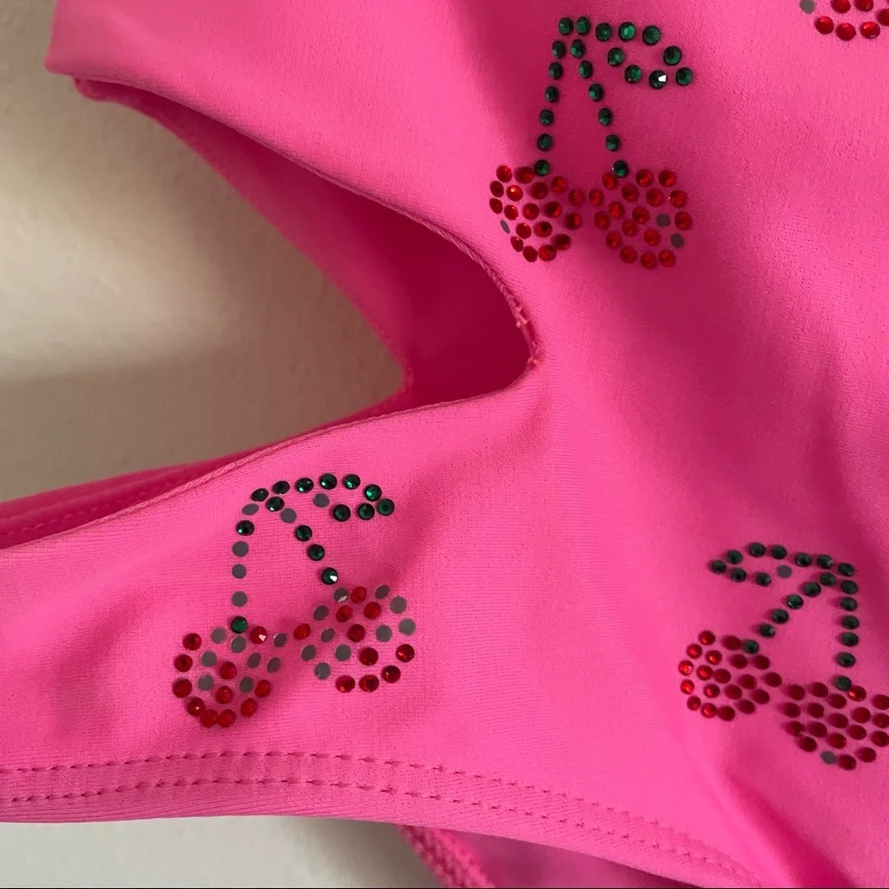 BEACH RIOT // Whitney Cherry Rhinestone Cutout Bikini Bottoms - Picture 7 of 8